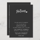 Search for minimalist sweet 16 invitations Elegant