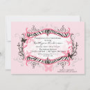Search for zebra bridal shower invitations Black