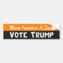 Search for trump joke bumper stickers Hillary