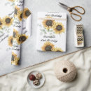 Search for sunflower birthday wrapping paper Floral