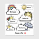 Search for cute cloud and rainbow stickers Stars