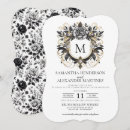 Search for vintage glam wedding invitations Black