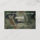Search for camouflage business cards Hunting