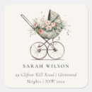 Search for stroller return address labels Watercolor