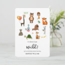 Search for wildlife baby shower invitations Cute safari animals