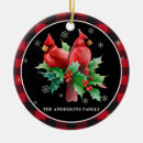 Search for red cardinal bird christmas tree decorations Modern
