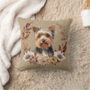 Search for yorkshire terrier cushions Watercolor