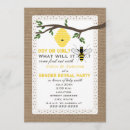 Search for bee party invitations Boy or girl