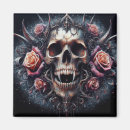 Search for gothics magnets Skull and roses