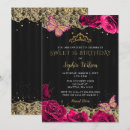 Search for lace birthday invitations Gold
