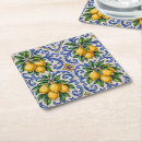 Search for mediterranean coasters Majolica