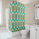 Search for orange and teal shower curtains Geometric