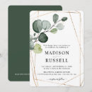 Search for greenery and gold invitations Eucalyptus
