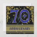 Search for 70th wedding anniversary invitations Gold