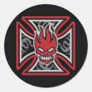 Search for flame tattoo stickers Skull