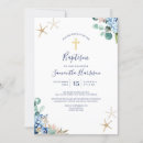 Search for beach christening invitations Watercolor