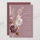 Search for mauve birthday invitations Pink