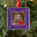 Search for purple star christmas tree decorations Graduation