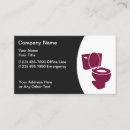 Search for toilet business cards Plumber
