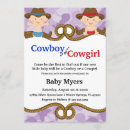 Search for country gender reveal invitations Cowboy