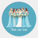Search for bridesmaid wedding stickers Elegant