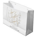 Search for bride and groom gift bags Typography