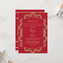 Search for regal wedding invitations Red