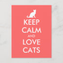 Search for keep calm and love on postcards White