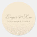 Search for champagne glitter wedding stickers Thank you