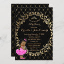 Search for black princess baby shower invitations Modern