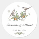 Search for lovebird wedding stickers Floral