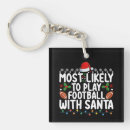 Search for football key rings Santa