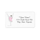 Search for pink tutu return address labels Ballet