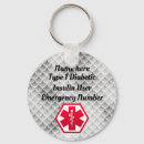 Search for type 1 diabetes key rings Emergency