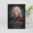 Search for 50th birthday invitations Red