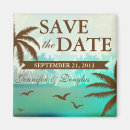 Search for save the date beach magnets Aqua