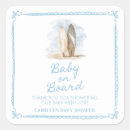 Search for surfboard stickers Beach baby shower