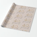 Search for 40th birthday gift wrap Elegant