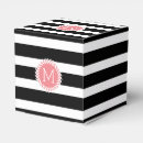 Search for black and white stripe favour boxes Elegant