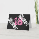 Search for pink black white birthday cards Sister