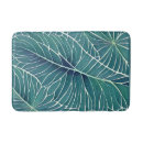 Search for green leaves bath mats Nature
