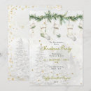 Search for pine tree christmas invitations Gold