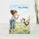 Search for dandelion birthday cards Watercolor