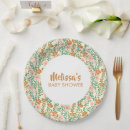 Search for floral baby shower plates Modern