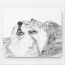 Search for black wolf mousepads Black and white