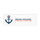 Search for navy blue damask return address labels White