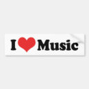 Search for music bumper stickers heart
