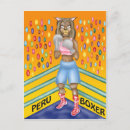 Search for boxing designs postcards Cartoon