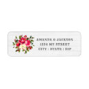 Search for winter wedding return address labels Watercolor floral