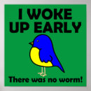 Search for worm posters Bird